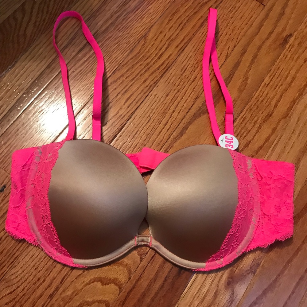 NWT PINK Victoria’s Heart Breaker Multi-Way Bra